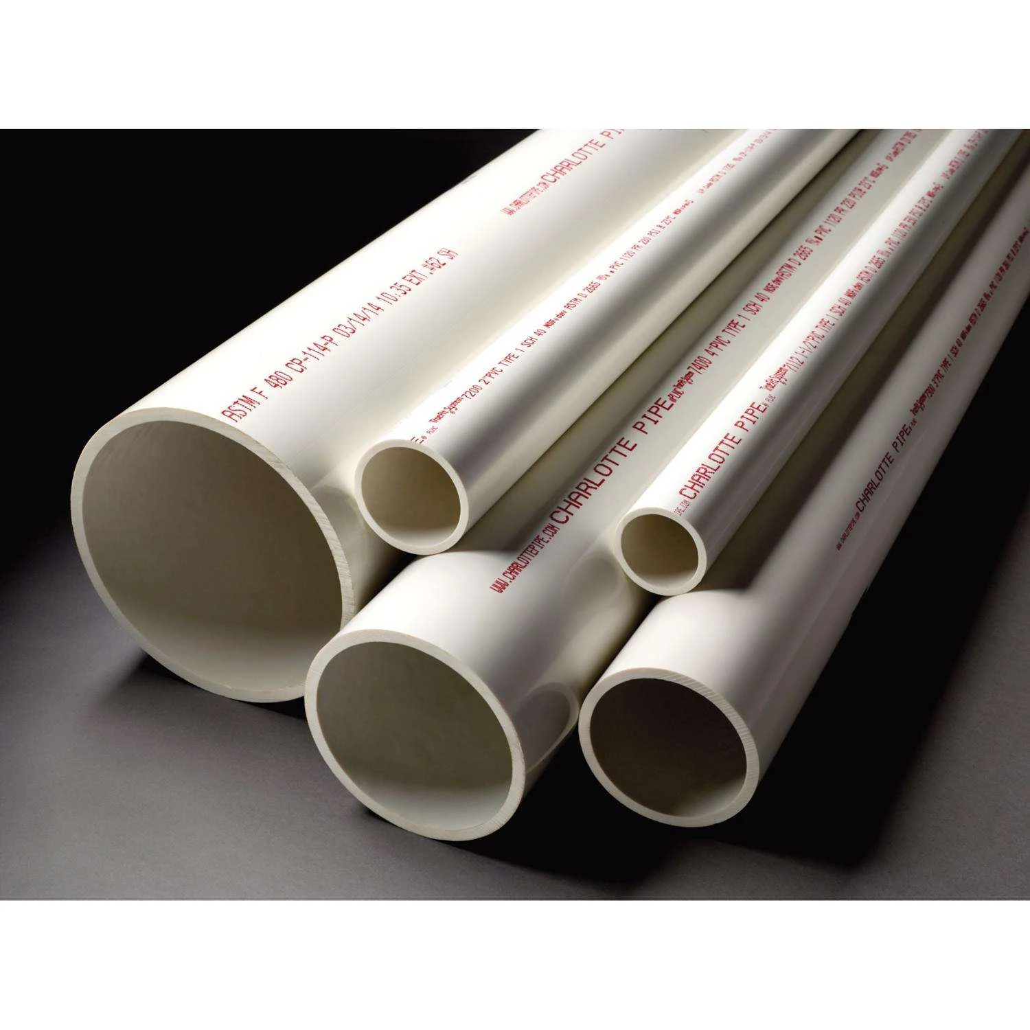 Charlotte Pipe Schedule 40 PVC Dual Rated Pipe 3 In. D X 10 Ft. L Plain End 260 Psi 2 Charlotte Pipe Schedule 40 PVC Dual Rated Pipe 3 In. D X 10 Ft. L Plain End 260 Psi - Image 2