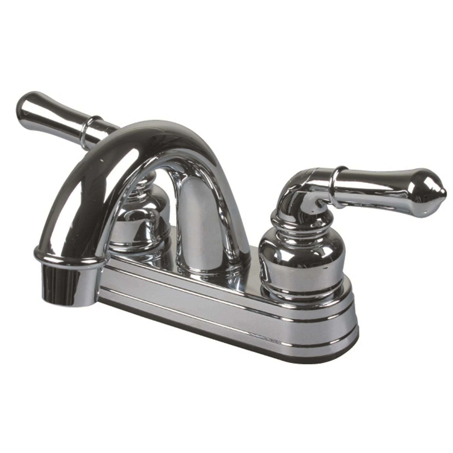 Ultra Faucets Non-Metallic Polished Chrome Centerset Bathroom Sink Faucet 4 In. 3 Ultra Faucets Non-Metallic Polished Chrome Centerset Bathroom Sink Faucet 4 In. - Image 3
