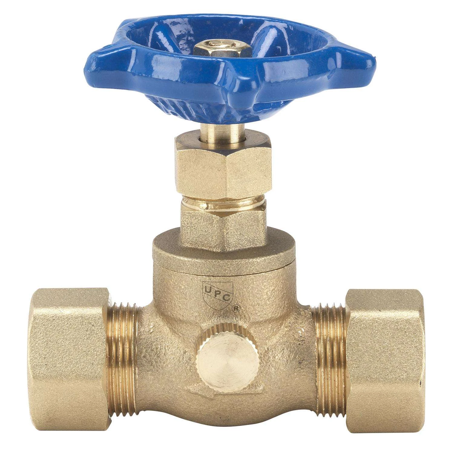 Homewerks 1/2 In. Compression X 1/2 In. Compression Brass Stop And Waste Valve 2 Homewerks 1/2 In. Compression X 1/2 In. Compression Brass Stop And Waste Valve - Image 2