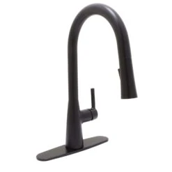 Huntington Brass One Handle Matte Black Kitchen Faucet -ACE Shop f212f9b9 b6a3 4c82 94d3 f60cb21f3210