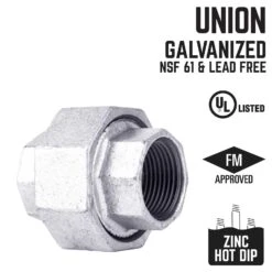 STZ Industries 1/8 In. FIP Each X 1/8 In. D FIP Galvanized Malleable Iron Union -ACE Shop f2839acf ec37 4dfa ad4d 86a1e715c2b4