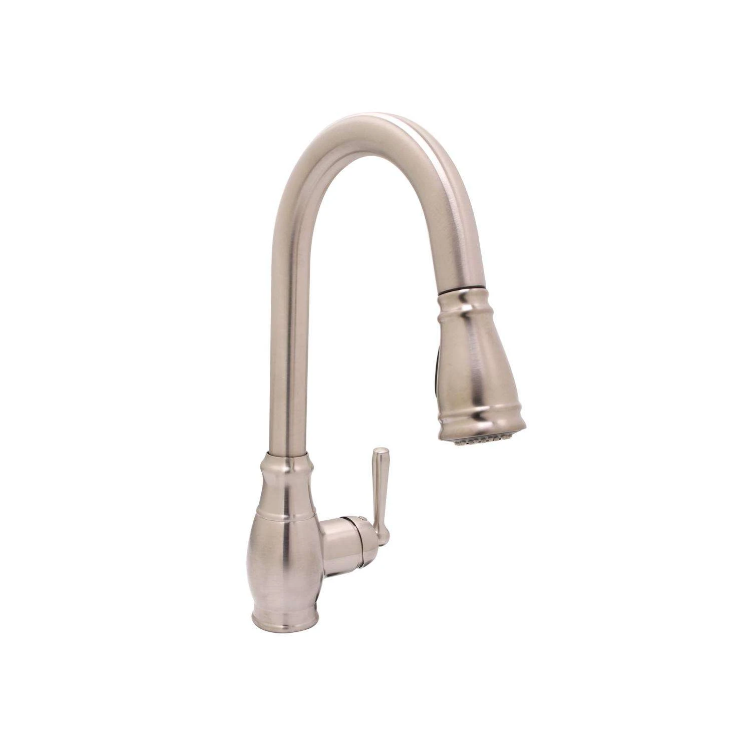 Huntington Brass Isabelle One Handle Satin Nickel Pull-Down Kitchen Faucet 1 Huntington Brass Isabelle One Handle Satin Nickel Pull-Down Kitchen Faucet