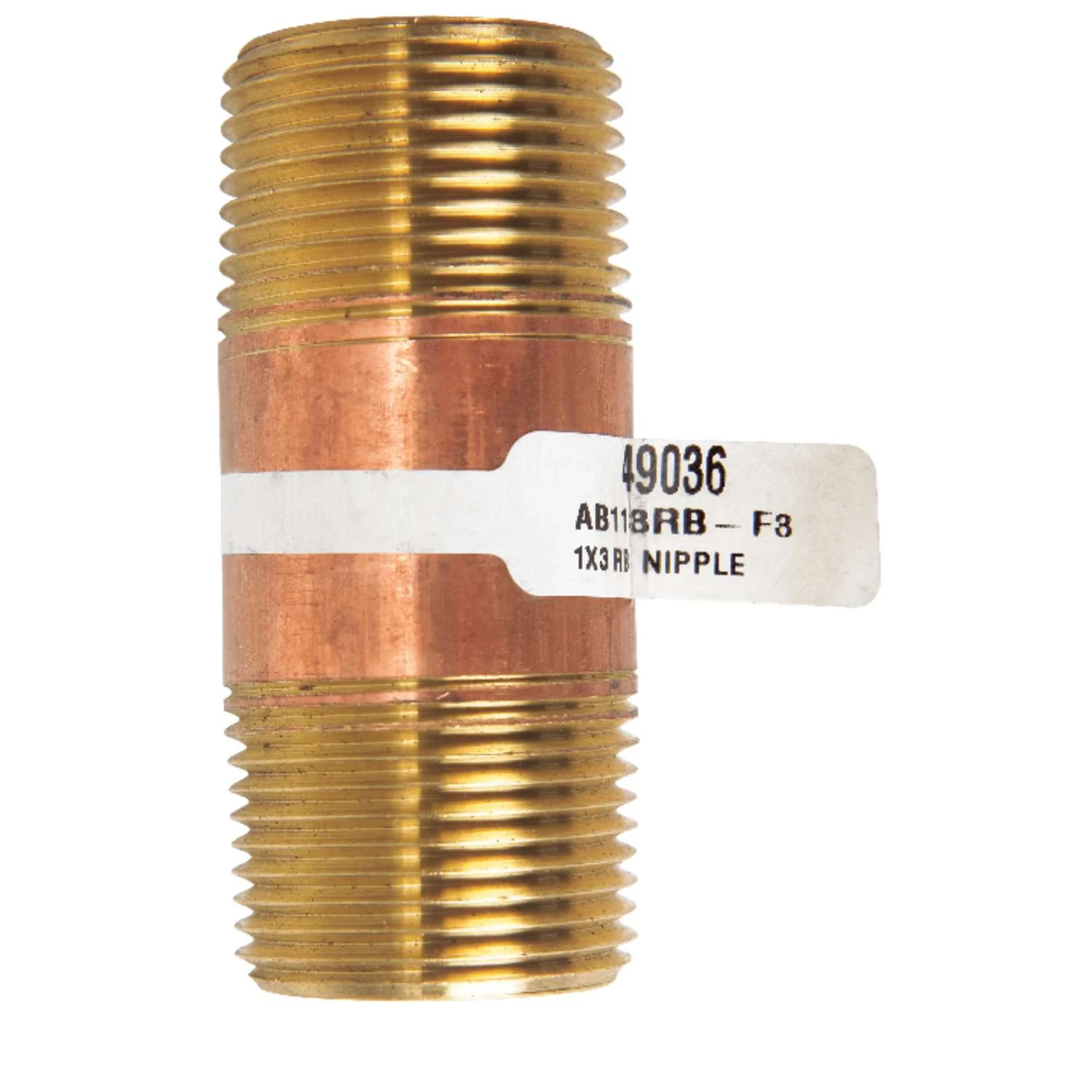 JMF Company 1 In. MPT X 1 In. D MPT Brass Nipple 3 In. L 1 JMF Company 1 In. MPT X 1 In. D MPT Brass Nipple 3 In. L