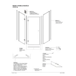 Delta 71-7/8 In. H X 35-7/8 In. W Stainless Steel Frameless Shower Door -ACE Shop f56516b0 c55a 4efb bc1d 760df7b0dc22