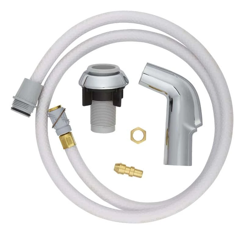 Delta For Universal Metallic Chrome Faucet Sprayer With Hose 2 Delta For Universal Metallic Chrome Faucet Sprayer With Hose - Image 2