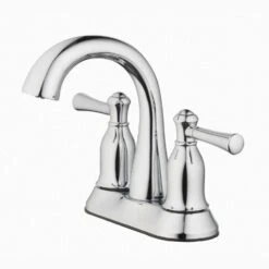 OakBrook Verona Chrome Two-Handle Bathroom Sink Faucet 4 In.