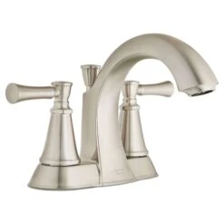 American Standard Chancellor Brushed Nickel Centerset Bathroom Sink Faucet 4 In.