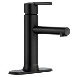 Moen Arlys Matte Black Bathroom Faucet 4 In.