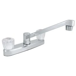 LDR Exquisite Two Handle Chrome Kitchen Faucet