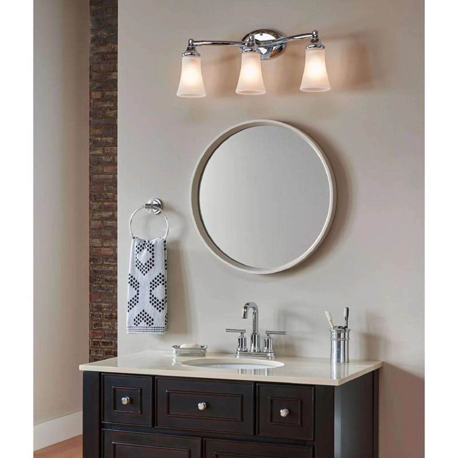 Moen Gibson Chrome Two-Handle Bathroom Sink Faucet 4 In. 3 Moen Gibson Chrome Two-Handle Bathroom Sink Faucet 4 In. - Image 3