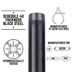 STZ Industries 2 In. MIP Each X 2 In. D MIP Black Steel 8 In. L Nipple -ACE Shop fe262387 de27 49fb abeb 189e4342cd63